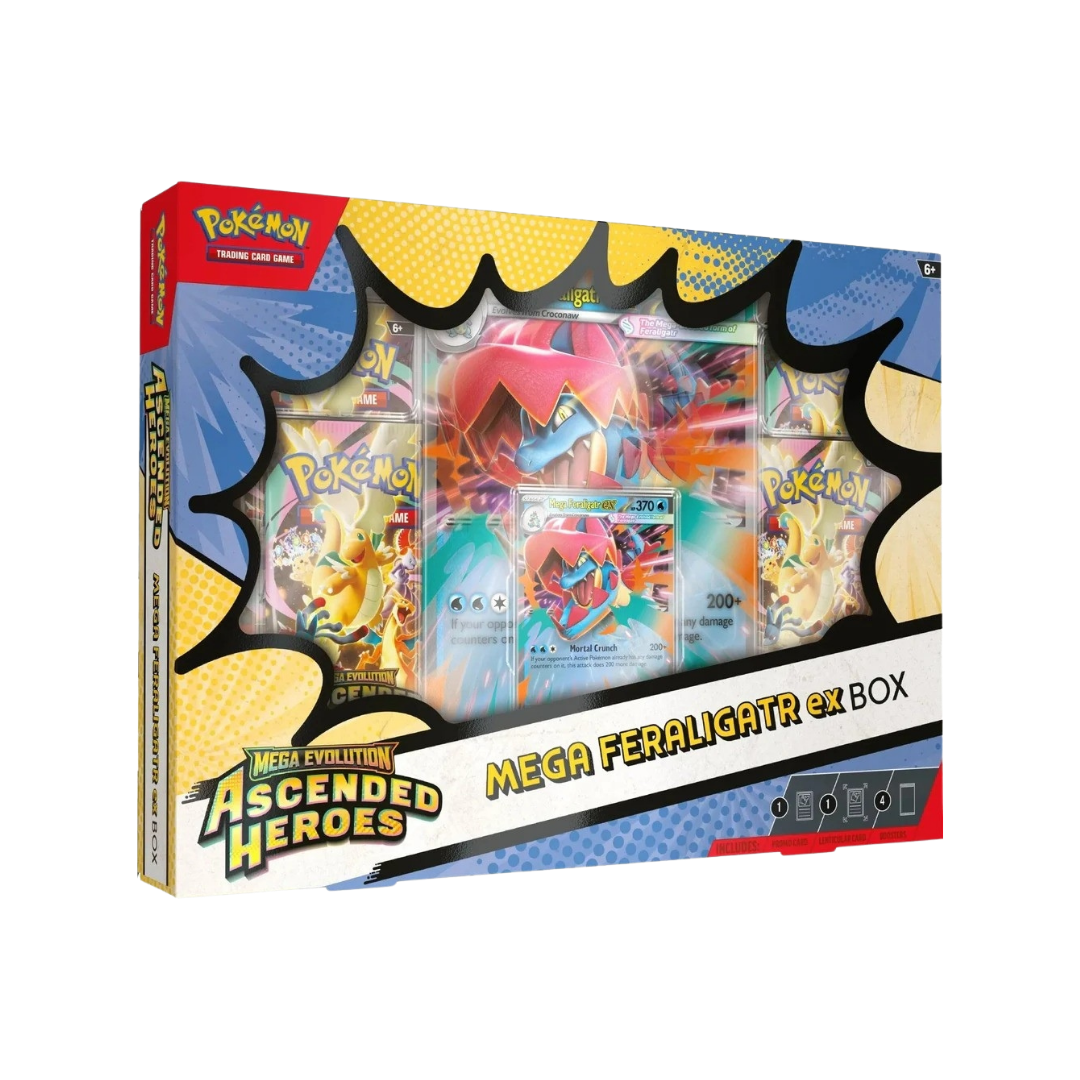 Pokemon Ascended Heroes Mega Feraligatr ex Box