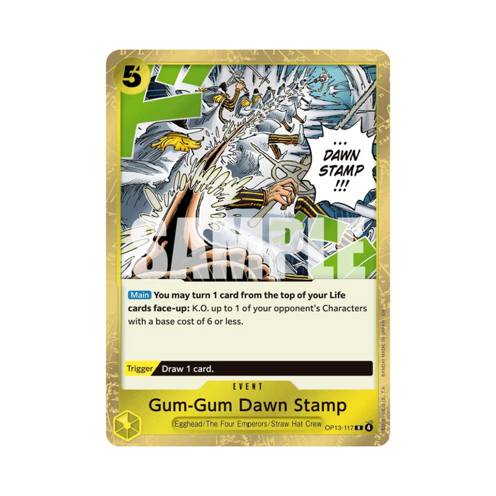 Gum-Gum Dawn Stamp OP13-117 EN