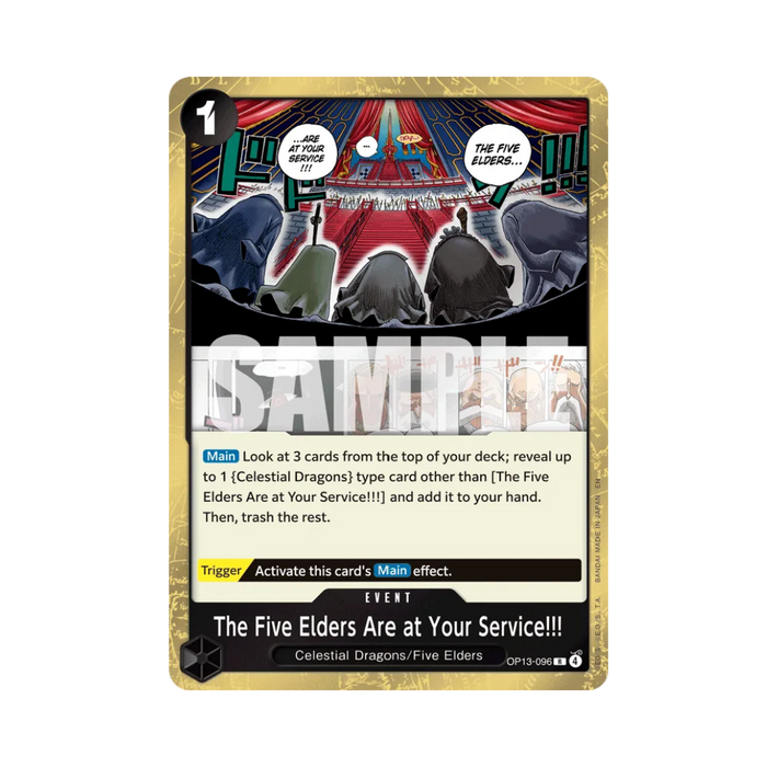 The Five Elders Are at Your Service!!! OP13-096 EN