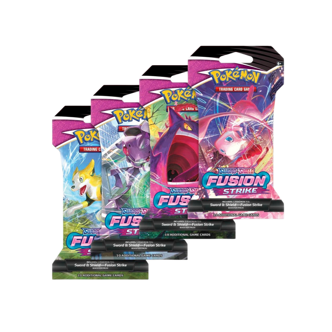 Fusion Strike Sleeved Booster Pack Art Set (4stk.)