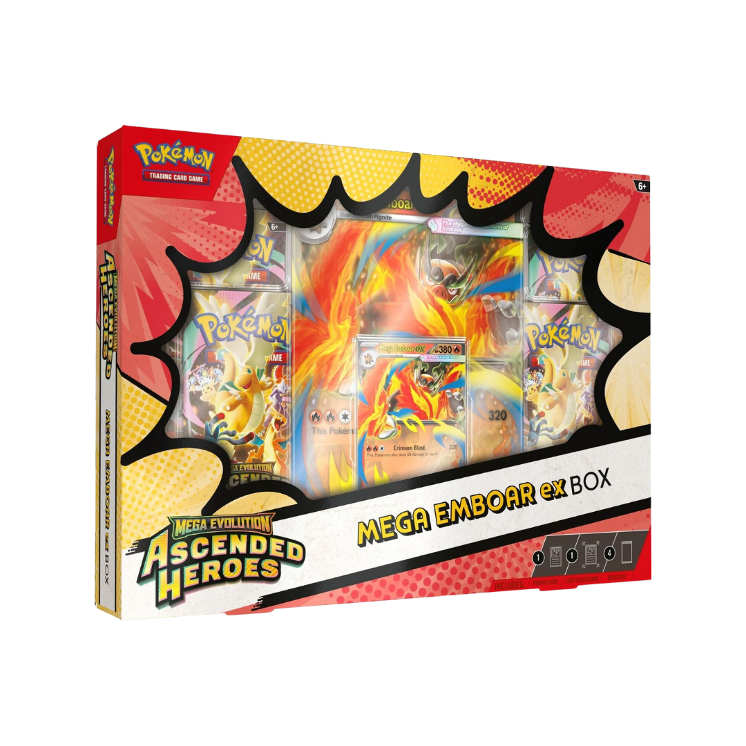 Pokemon Ascended Heroes Mega Emboar EX Box